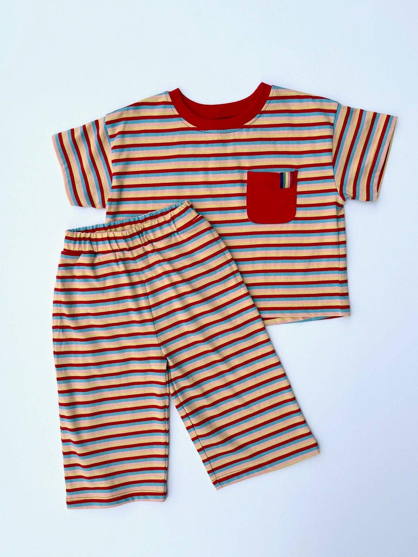 Birdie Set in Red Stripe