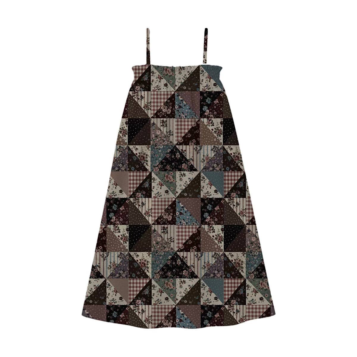 Patchwork and Posies Womens Dress: XL