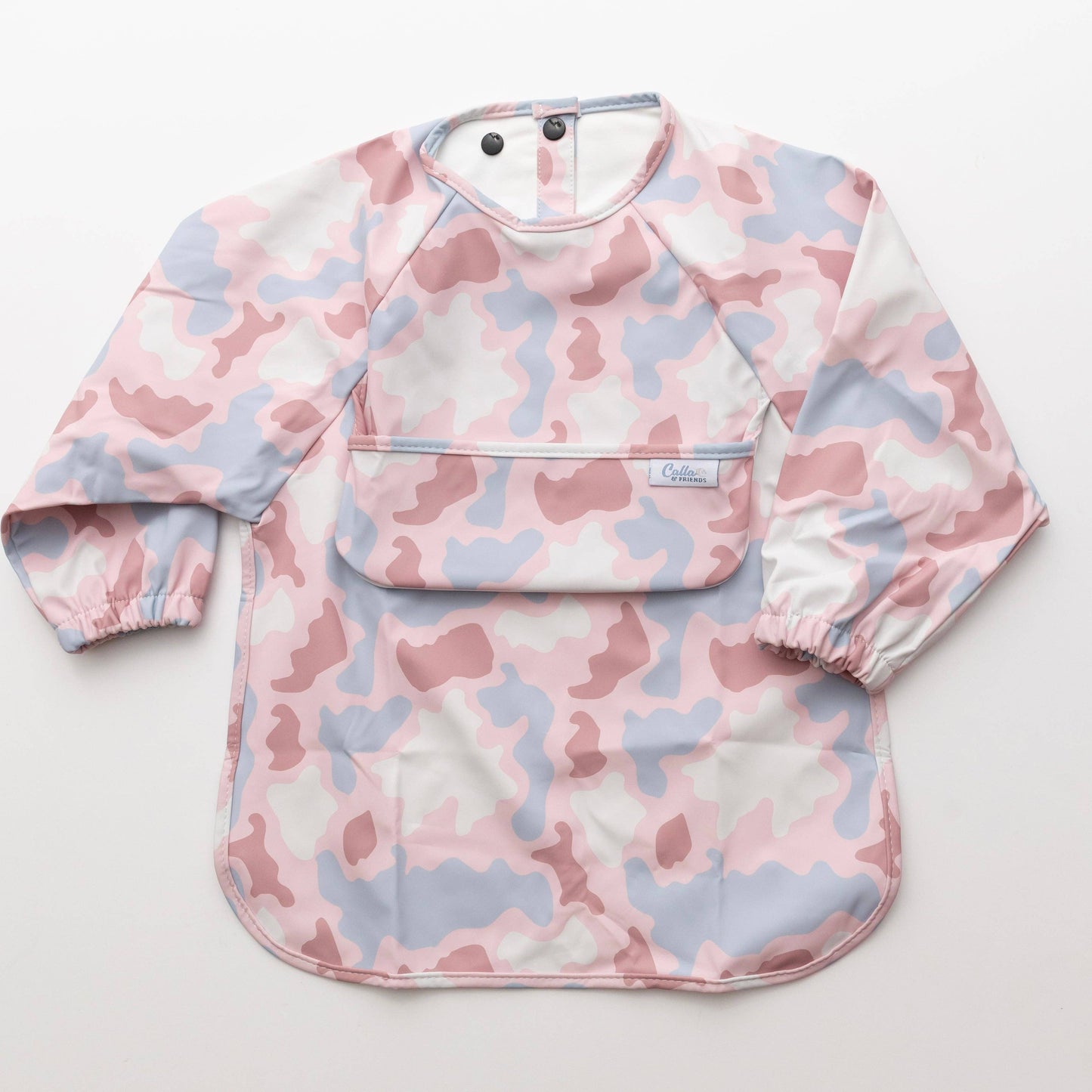 The Grayson Long Sleeve Bib - Camo: Powder Blue / 6-36M