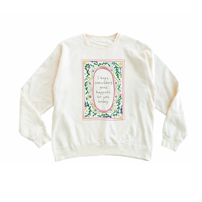 Trendy womens sweatshirt - good energy