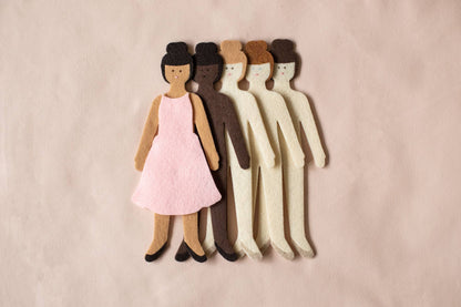 Felt Doll - Starter Girl in Cinnamon