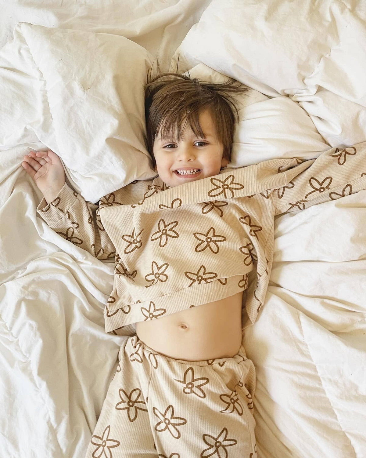 MAPLE DAISY SET - BROWN: M (3-5)