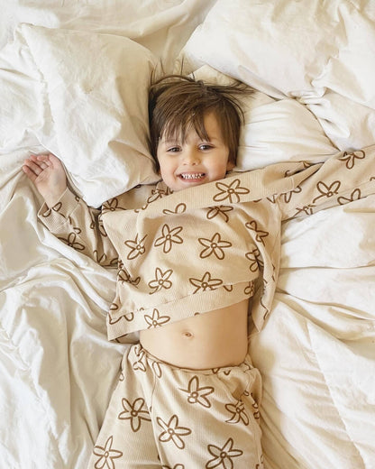 MAPLE DAISY SET - BROWN: L (5-6)