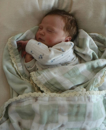 Little Mallard Duck QUILTED 6 Layer Gauze Blanket: Lace