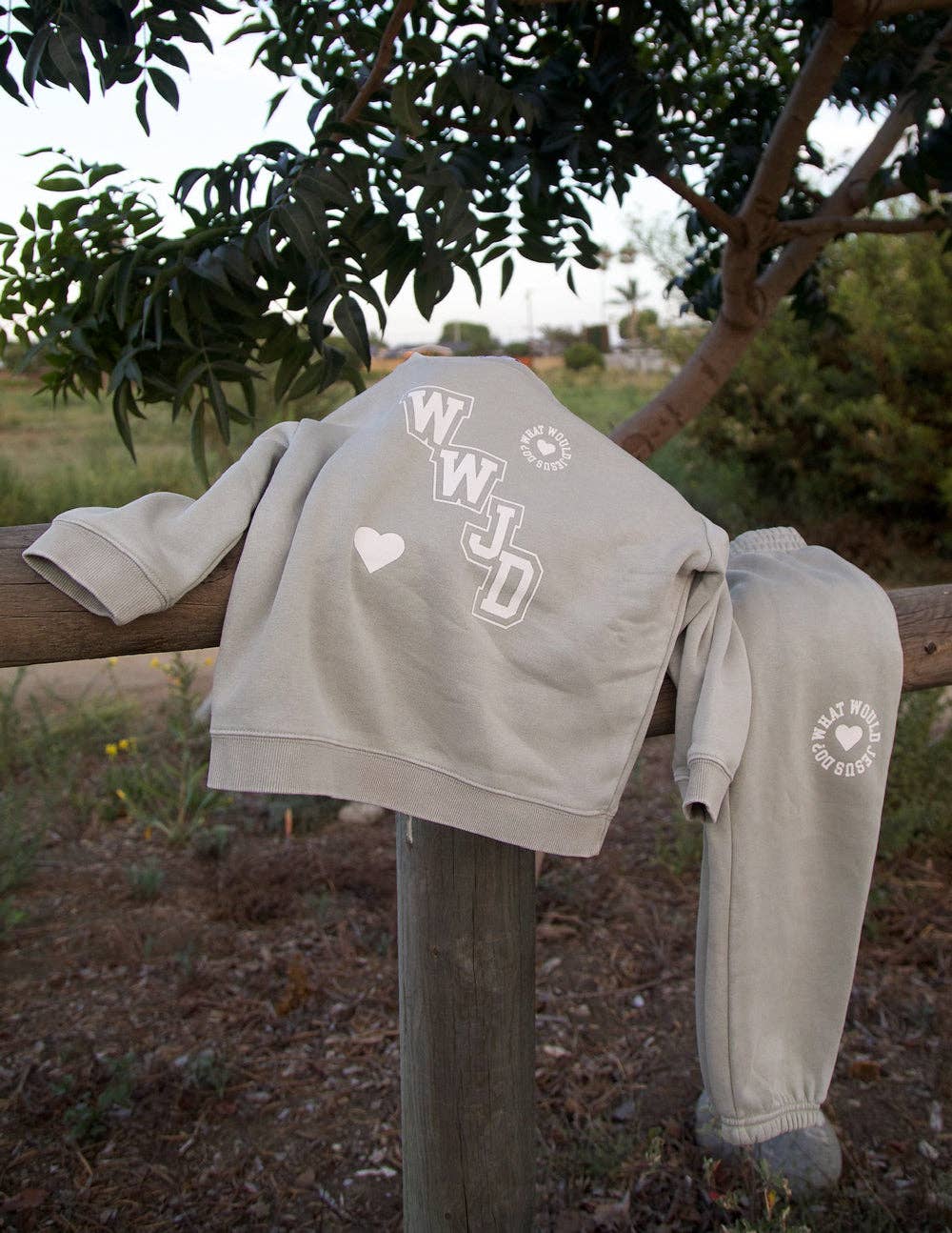WWJD Varsity Kids Crewneck: 6Y