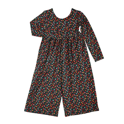 Isabelle WIDE LEG ROMPER Bamboo Floral Kids Clothing