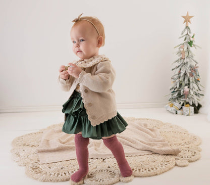 Baby Sophia Sweater: Dusty pink