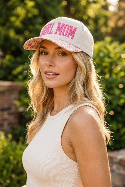 Girl Mom hat-camo