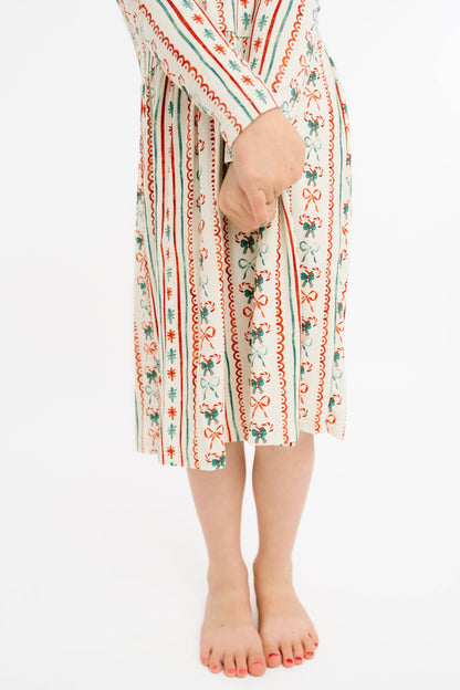 Christmas Dainty Bow Bamboo Dress