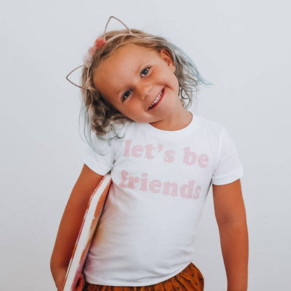 LET'S BE FRIENDS in Pink | Kids Tee
