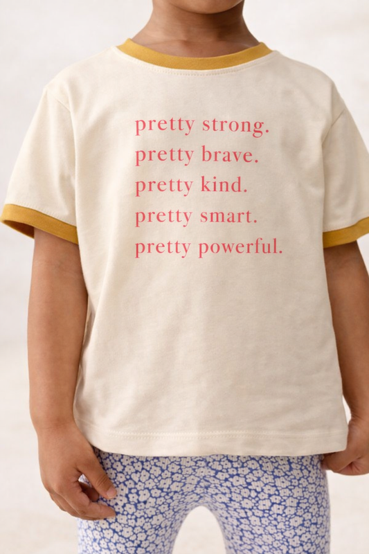 Pretty Brave, Pretty Strong Kids tee