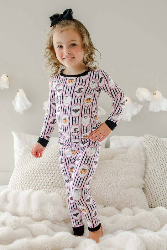 Halloween Glow-in-the-Dark Two-Piece Bamboo Pajama Set
