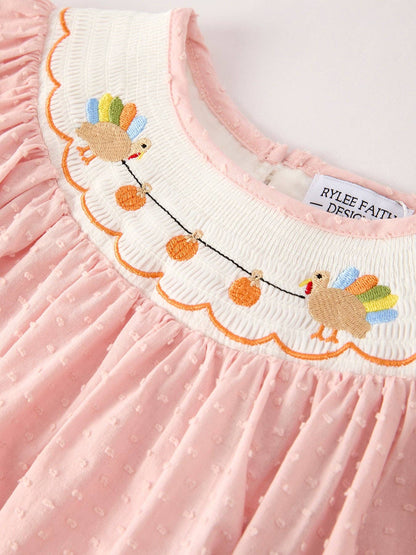 Fall Thanksgiving& Halloween Chicken Pumpkin Smock