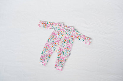 Bows in the Meadow 15” Doll Bamboo Zippy Romper