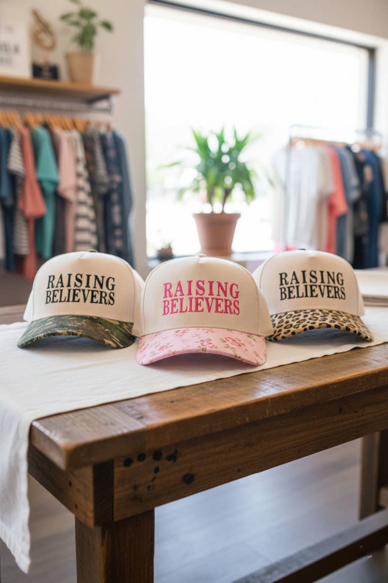 Raising Believers Hat- PAISLEY BLACK