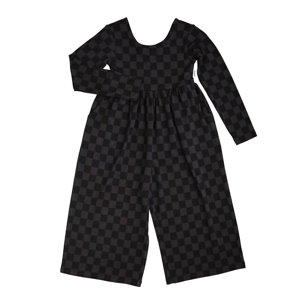 Frankie WIDE LEG ROMPER Bamboo Halloween Checks