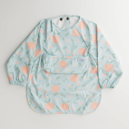 The Grayson Long Sleeve Bib - Peach Blossom: 6-36M