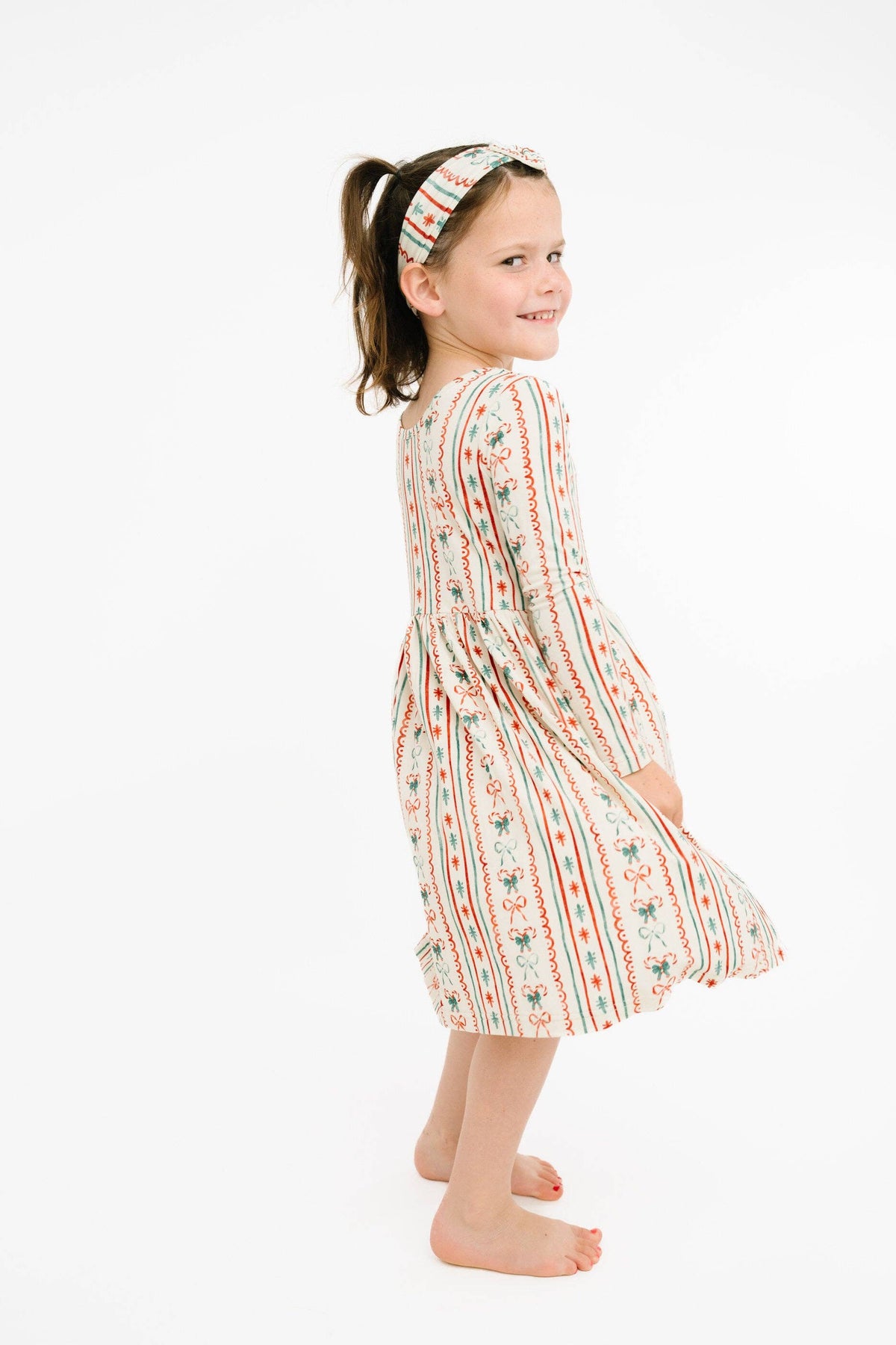 Christmas Dainty Bow Bamboo Dress