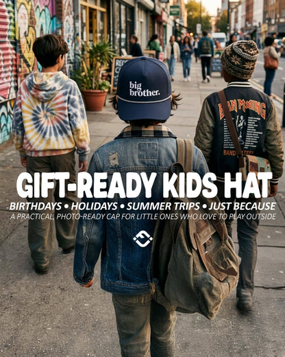Kid's Golf Hat - Big Brother - Navy: Small