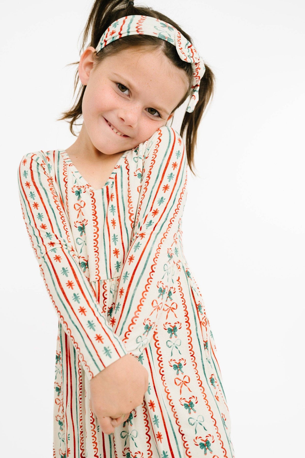 Christmas Dainty Bow Bamboo Dress