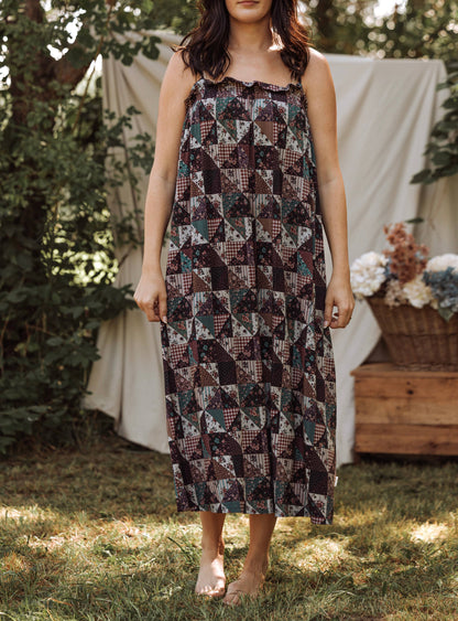 Patchwork and Posies Womens Dress: Medium
