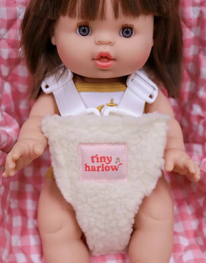 Doll Car Seat - Pink Gingham - Tiny Harlow