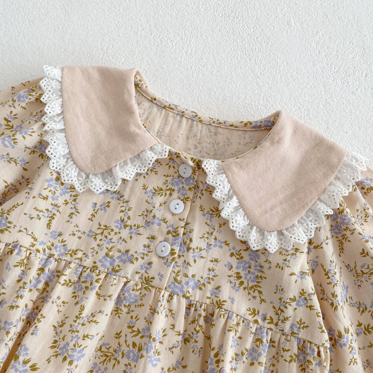 Toddler Baby Girl Floral Dress- Multiple Colors Available:Blue