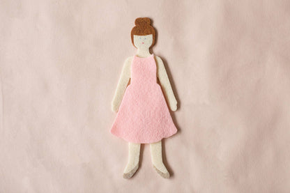 Felt Doll - Starter Girl in Cinnamon