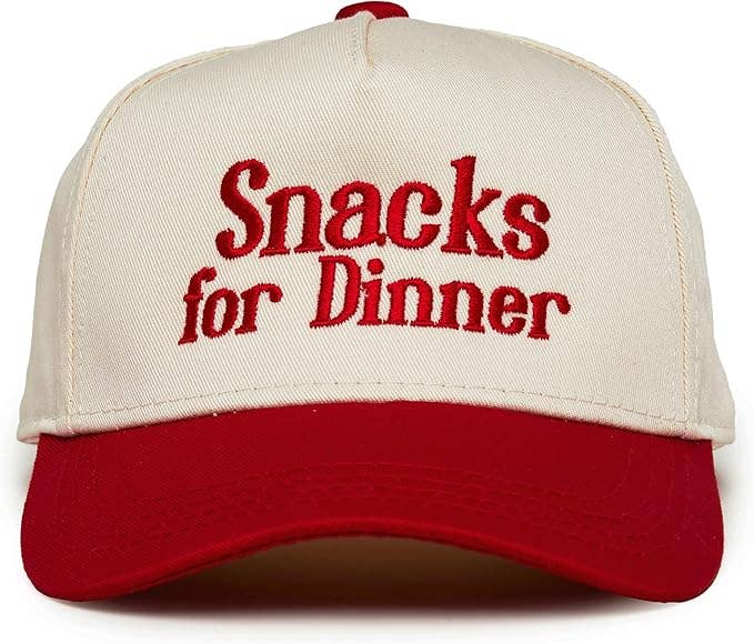 Kid/Baby 2-Tone Cap: Snacks for Dinner