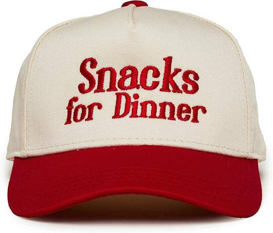 Kid/Baby 2-Tone Cap: Snacks for Dinner