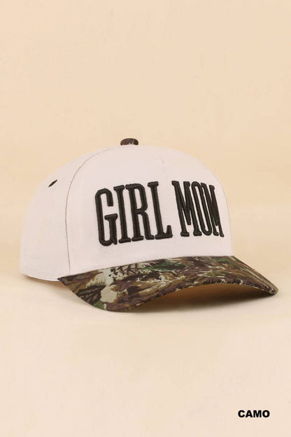 Girl Mom hat- ash mocha