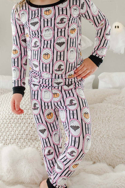 Halloween Glow-in-the-Dark Two-Piece Bamboo Pajama Set