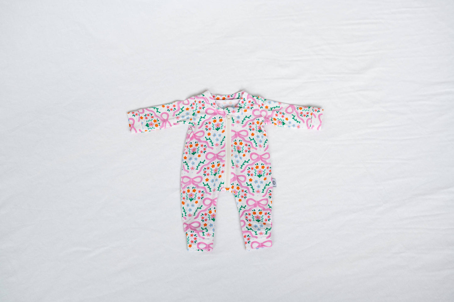 Bows in the Meadow 15” Doll Bamboo Zippy Romper