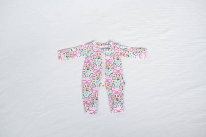 Bows in the Meadow 15” Doll Bamboo Zippy Romper