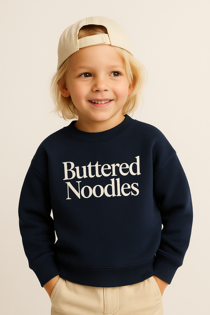 Kids crewneck sweatshirt - buttered noodles
