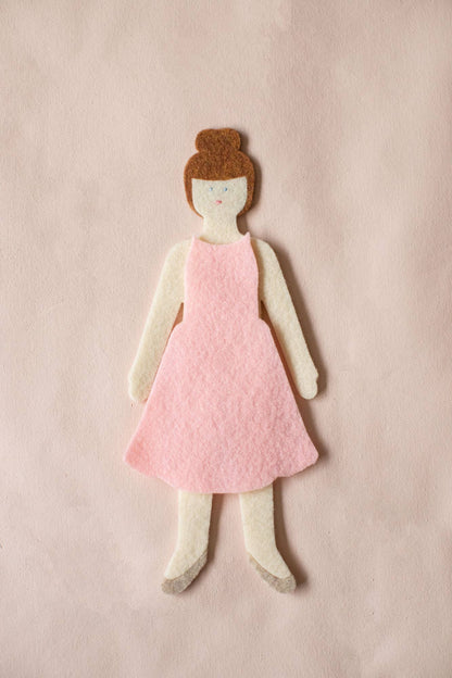 Felt Doll - Starter Girl in Cinnamon