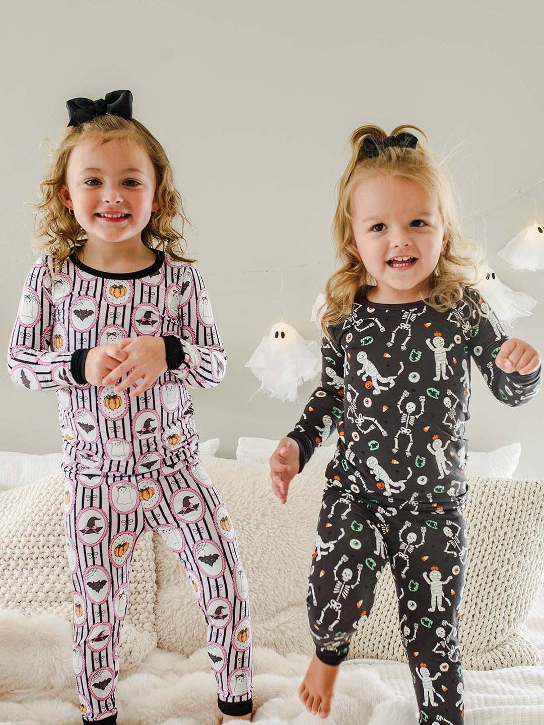 Halloween Glow-in-the-Dark Two-Piece Bamboo Pajama Set