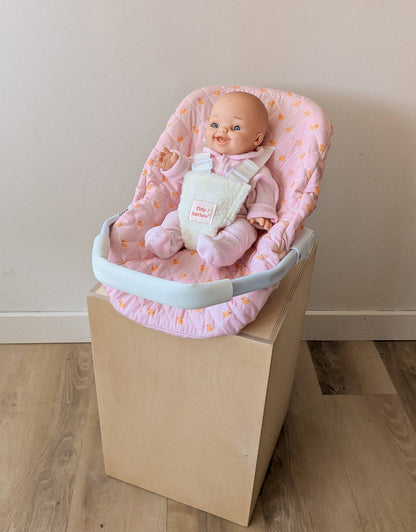 Doll Car Seat - Pink Ducky - Tiny Harlow