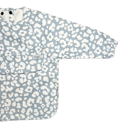 The Grayson Long Sleeve Bib - Leopard: Petal Pink / 6-36M