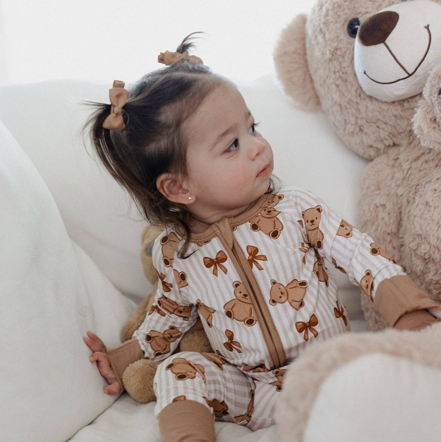 Teddy Bows Two-Way Zip