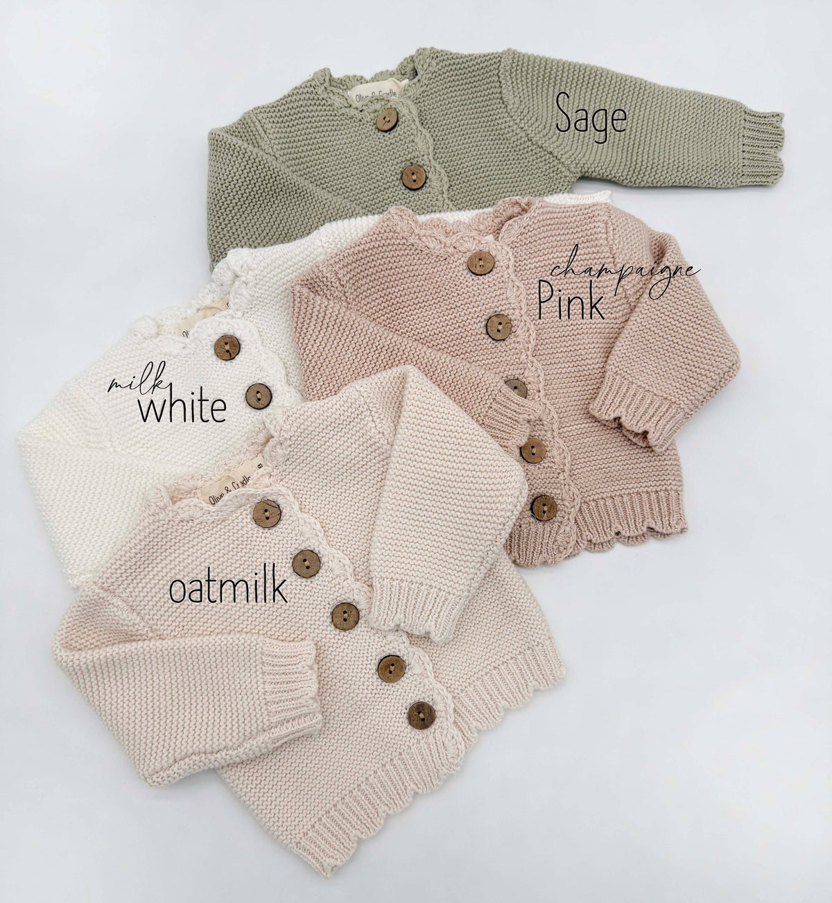 Baby Sophia Sweater: Dusty pink