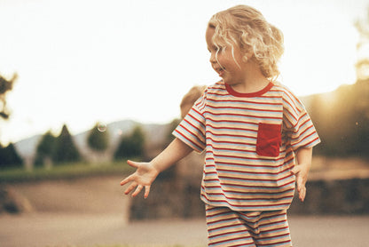 Birdie Set in Red Stripe