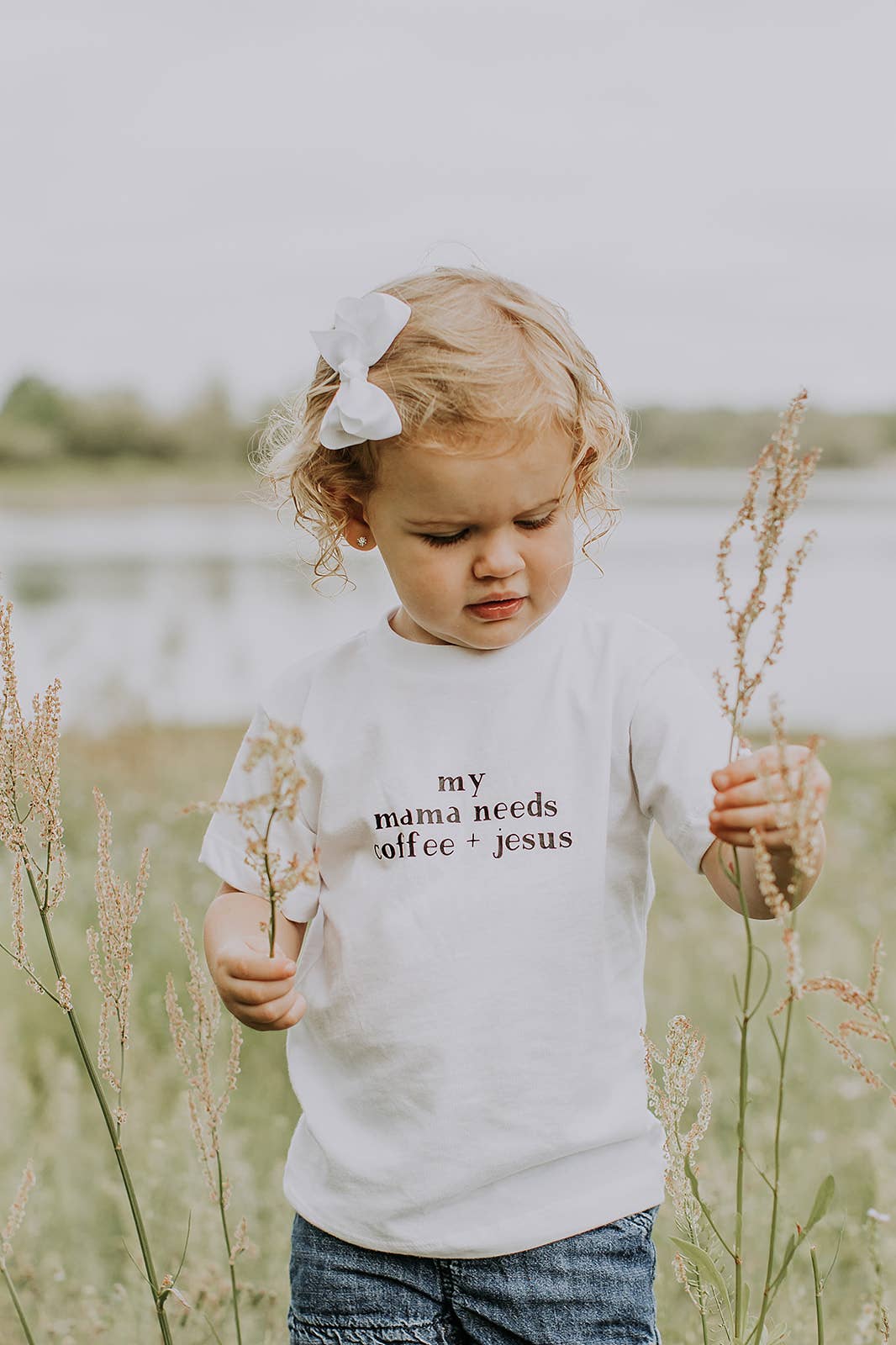 Mama Needs Coffee and Jesus Toddler Tee