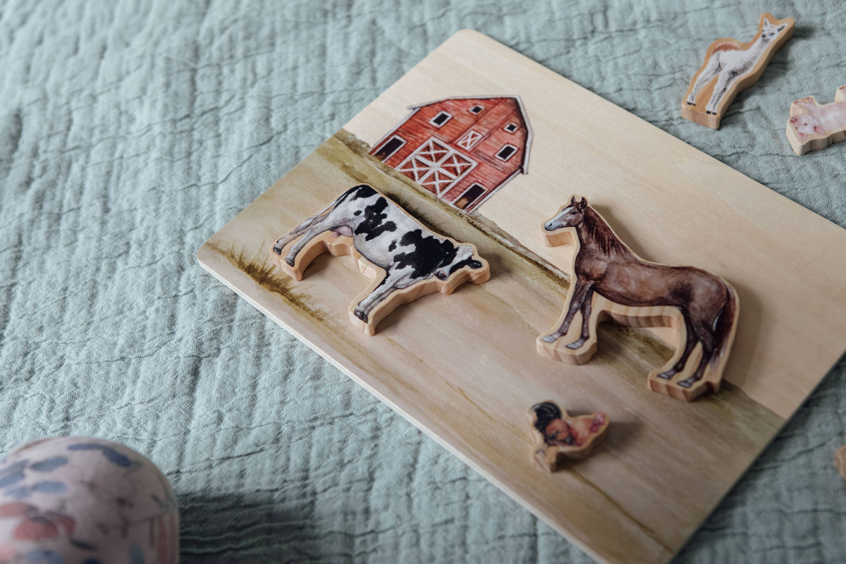 Farm Animals Wooden Puzzle: A Tabitha Paige Puzzle