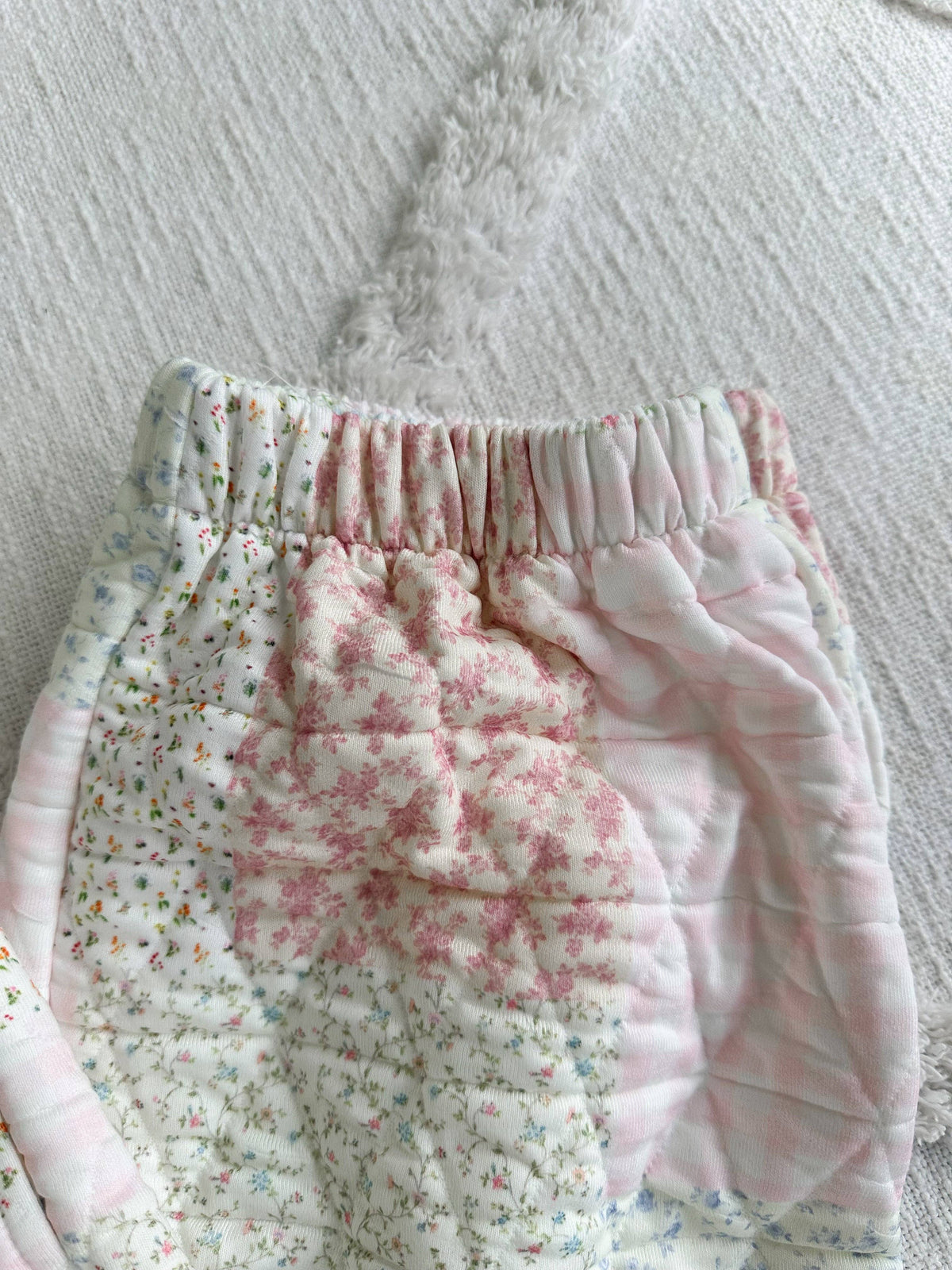 Quilted Pastel Joggers: Pastel