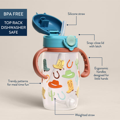 *NEW OPTIONS* Itzy Sips™ - Straw Cup With Snap-Close Lid: Giddy Up!