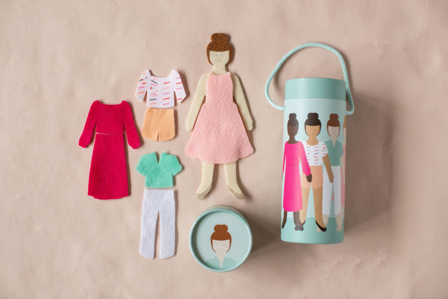 Felt Doll - Starter Girl in Cinnamon