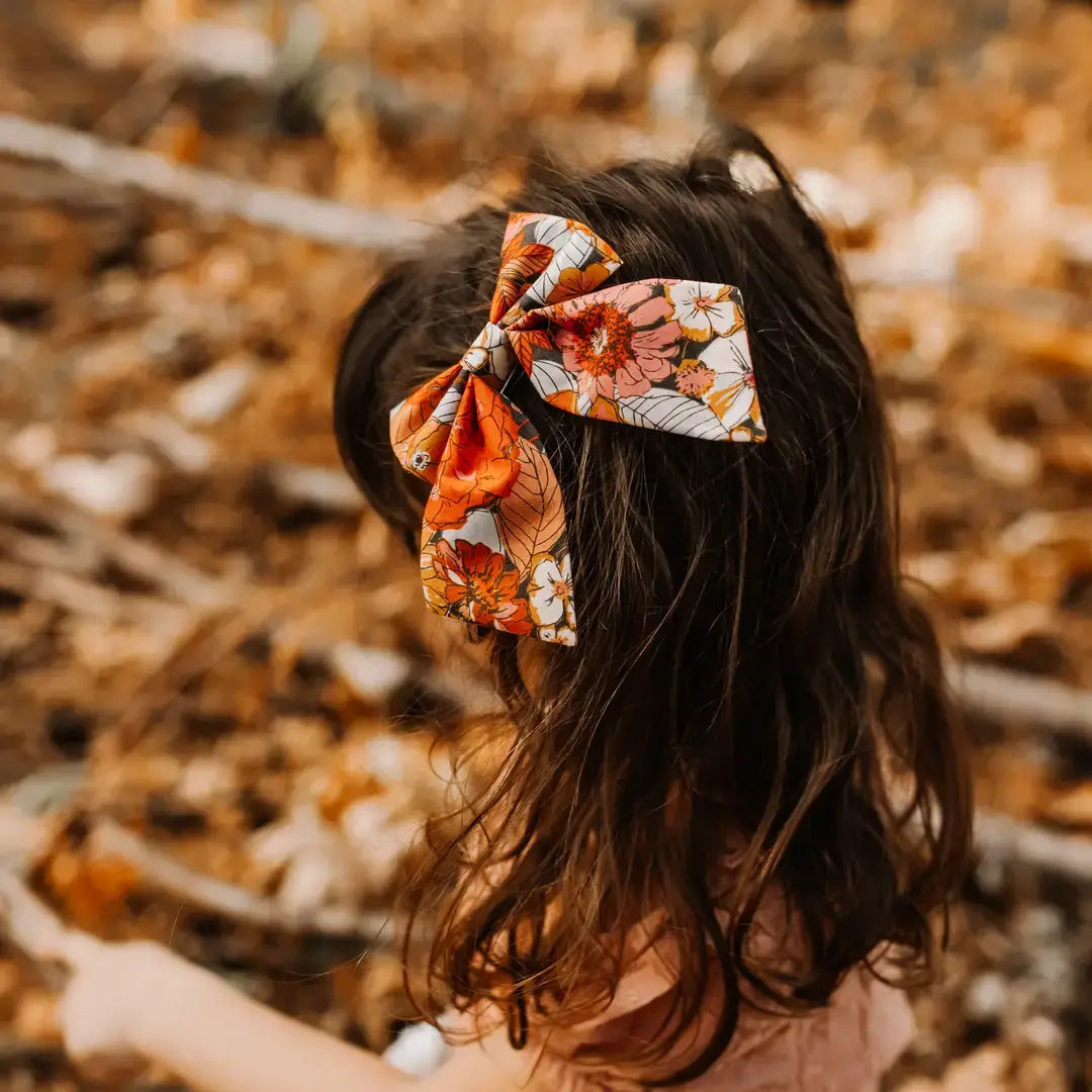 Pink & Gold Sailor Hair Bow  : Small
