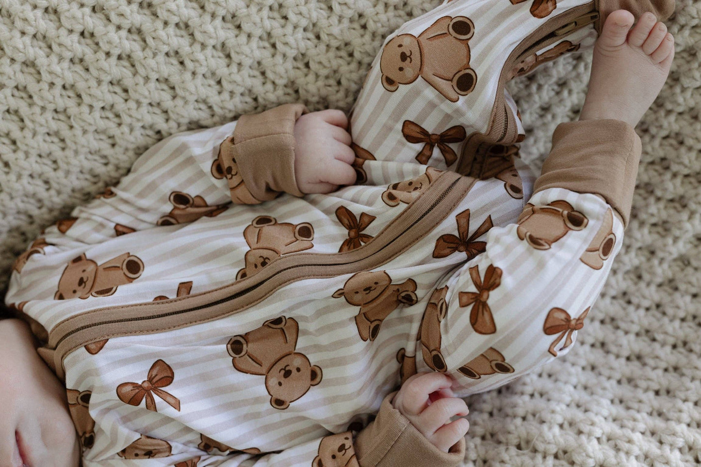 Teddy Bows Two-Way Zip