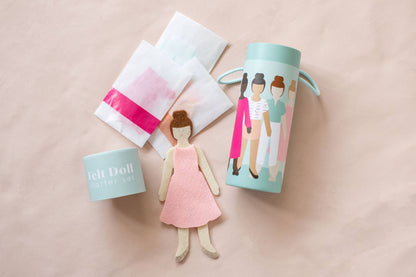 Felt Doll - Starter Girl in Cinnamon